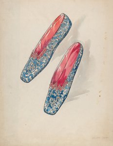 女性の靴、1936年頃。 作： Lillian Causey