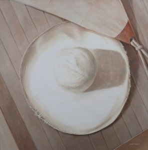 トラベリングハット、2012（キャンバスにアクリル） 作： Lincoln Seligman
