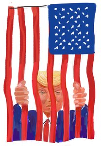 トランプ、2022年（デジタルプリント） 作： Lincoln Seligman
