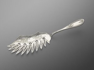 マカロニナイフ、1857年～1865年頃（銀製 作： Lincoln and Foss Haddock