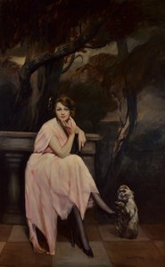 ミス・イン・ピンク、1923年。 作： Lino Selvatico