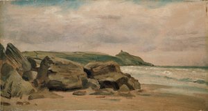 コーンウォール州ラメ・ヘッドの眺め（1850年 作： Lionel Constable