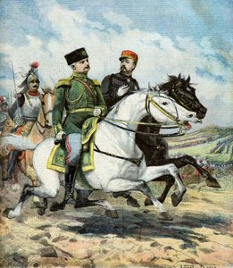 フランスのソシエ将軍とロシアのドラゴミロフ将軍 作： ライオネル・ノエル・ロイヤー