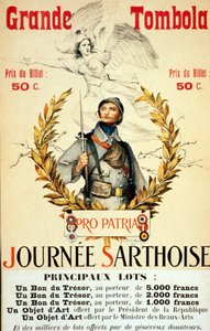 グランデ・ラッフル：サルソワーズの日」ポスター（リオネル・ロイヤー（1852 -1926）画