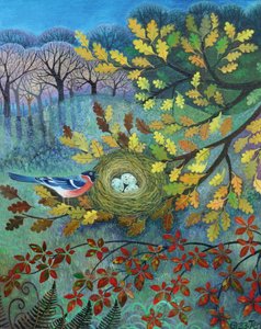 ウソ、2022年（リネンにアクリル） 作： Lisa Graa Jensen