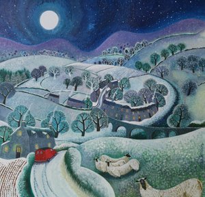 First Sprinkling、2016年（紙にアリリックインク） 作： Lisa Graa Jensen