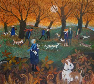 Hide and Seek、2015年（紙にアクリルインク） 作： Lisa Graa Jensen