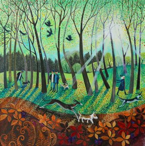 モーニングレイズ、2016、（紙にアクリルインク） 作： Lisa Graa Jensen