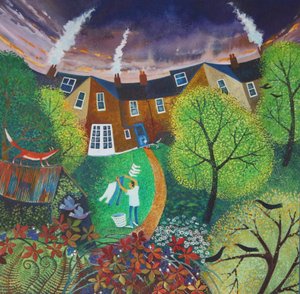 フォックスガーデン氏、2016年（紙にアクリルインク） 作： Lisa Graa Jensen