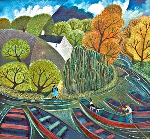 Rendezvous、2010年、（紙にアクリル） 作： Lisa Graa Jensen