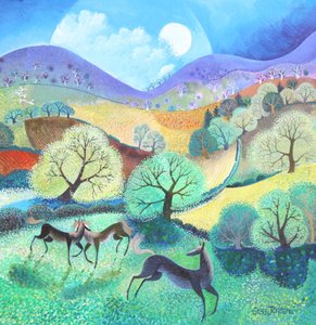 夏の野原, 2020,(acrylics) 作： Lisa Graa Jensen