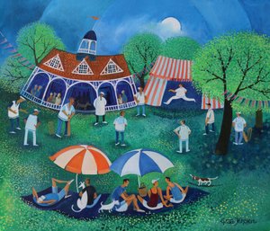 サンデークリケット2016（紙にアクリルインク） 作： Lisa Graa Jensen