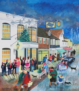 The Checkers Inn、1998年、（紙にミクストメディア） 作： Lisa Graa Jensen