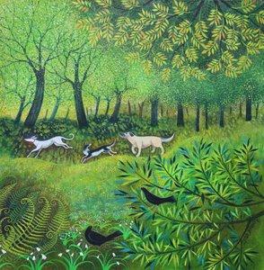 スリー・フレンズ、2024年（キャンバスにアクリル画） 作： Lisa Graa Jensen