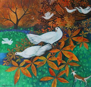 白い鳩、2016 作： Lisa Graa Jensen