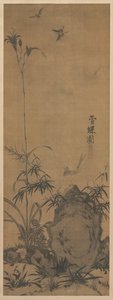 百合と蝶 作： Liu Shanshou