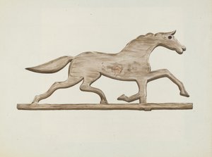 馬の風見鶏、c。 1938年。 作： Lloyd Broome