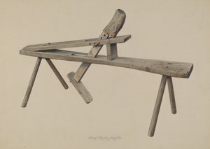 ウッドカーバーのベンチ、1938年 作： Lloyd Charles Lemcke