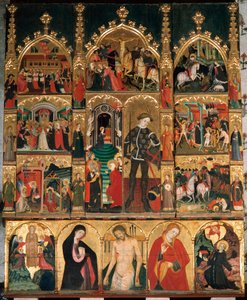 聖母と聖ジョージの祭壇画（サンジョルディ） 作： Lluís Borrassà