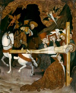 磔刑の使徒聖アンデレ。リュイス・ボラッサ（1360-1425）の絵 作： Lluís Borrassà
