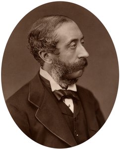 カーナボン伯、古物商協会の会長、1880年。 作： Lock and Whitfield