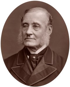 1877年、英国外交官で王立地理学会の会長、ラザフォードアルコック卿。 作： Lock and Whitfield