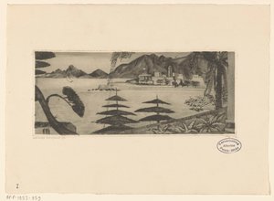 アジャクシオ（原題） 作： Lodewijk Schelfhout (signed by artist)