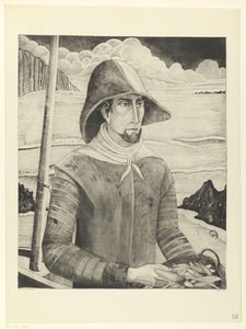 ブルトンねじ Breton Fisherman II (原題) 作： Lodewijk Schelfhout (signed by artist)