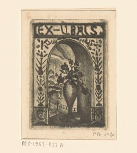 C. van der MeulenによるEx libris 作： Lodewijk Schelfhout (signed by artist)