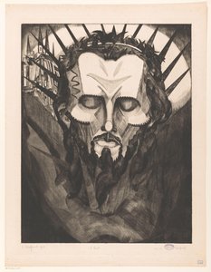 キリストの頭 Tete de Christ I (オブジェクトの原題) 作： Lodewijk Schelfhout (signed by artist)
