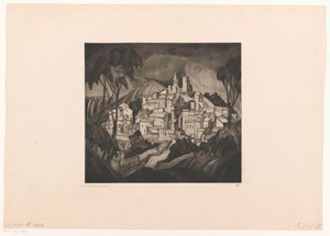 Les Angles II (原題) 作： Lodewijk Schelfhout (signed by artist)