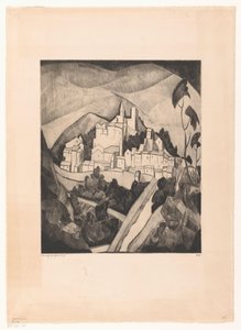 Les Angles I (原題) 作： Lodewijk Schelfhout (signed by artist)