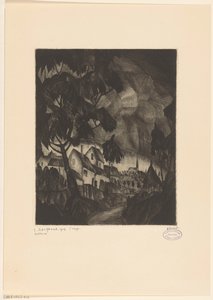 雷雨 ロラージュ（原題） 作： Lodewijk Schelfhout (signed by artist)