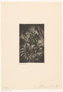 スティルイーブン Nature morte (オブジェクトの元のタイトル) 作： Lodewijk Schelfhout (signed by artist)