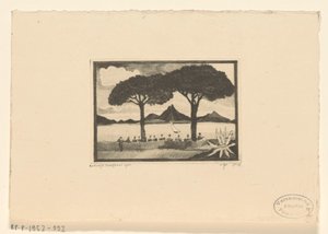 トゥイーボーイ 二本の木（原題） 作： Lodewijk Schelfhout (signed by artist)