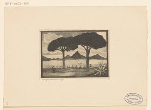 トゥイーボーイ 二本の木（原題） 作： Lodewijk Schelfhout (signed by artist)