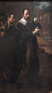 ドメニコ・ランツォーニの肖像（キャンバスに油彩） 作： Lodovico (attr. to) Carracci