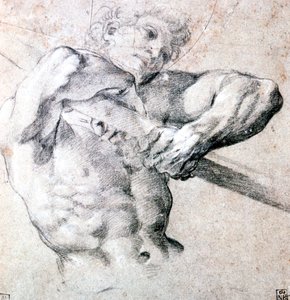 図の研究、c1575-1619 作： Lodovico Carracci