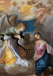 受胎告知、1603-1604 作： Lodovico Carracci