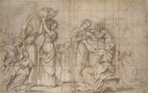 バプテスマの誕生、c1575-1610 作： Lodovico Carracci