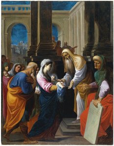 神殿でのプレゼンテーション 作： Lodovico Carracci