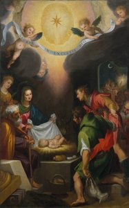 聖カタリナ・オブ・アレキサンドリアと羊飼いたちの崇拝 1599年 作： Lodovico Cigoli