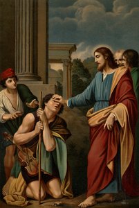 盲目の癒し 作： Lodovico after Carracci