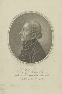 詩人および人相学者ヨハン・カスパー・ラヴァーター1741-1801の肖像c。 1810年。