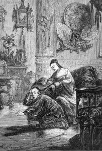 ジュール・ヴェルヌの著書『中国におけるある中国人の苦難』（ヘッツェル版／1879年刊）より。 作： Léon Benett
