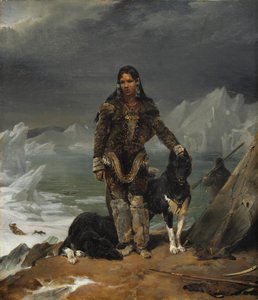 エスキモーの国から来た女性 作： Léon Cogniet