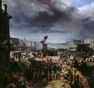 1792年9月、パリの国家警備隊が陸軍に向けて出発