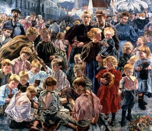 労働者の時代、1896 作： Léon Frédéric