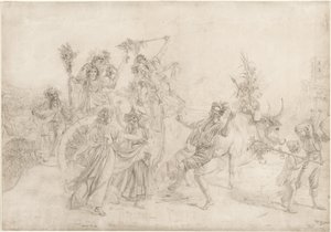 マドンナ・デル・アルコの祝祭日から戻ってきた巡礼者 作： Léopold Robert