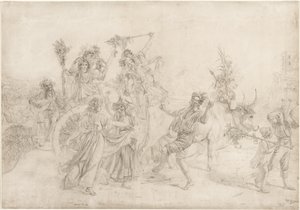 マドンナ・デル・アルコの祝祭日から戻ってきた巡礼者、1827年。 作： Léopold Robert